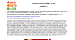 Desktop Screenshot of bpta.com